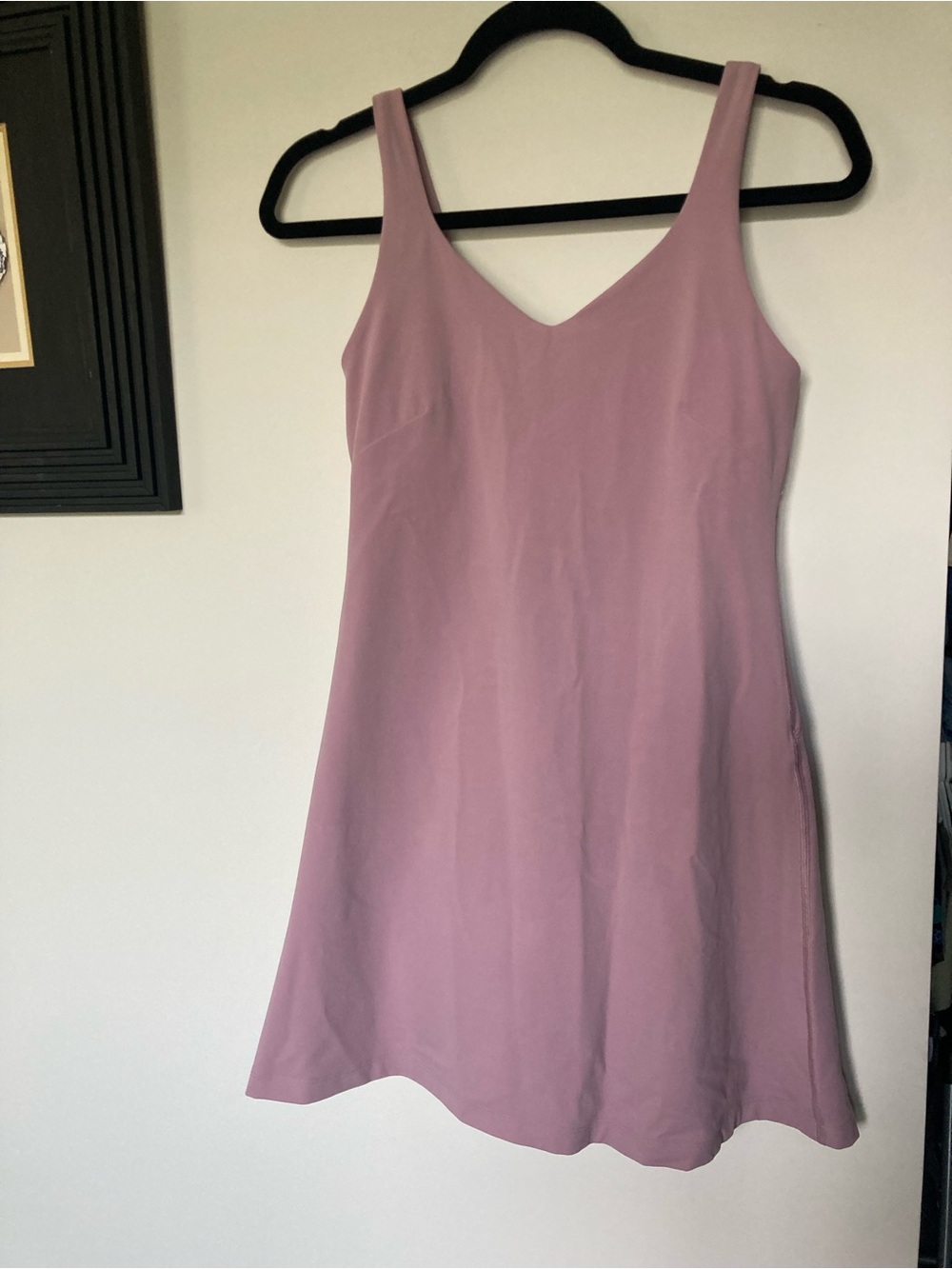 lululemon athletica align Mauve V‑Neck A‑Line Mini Dress